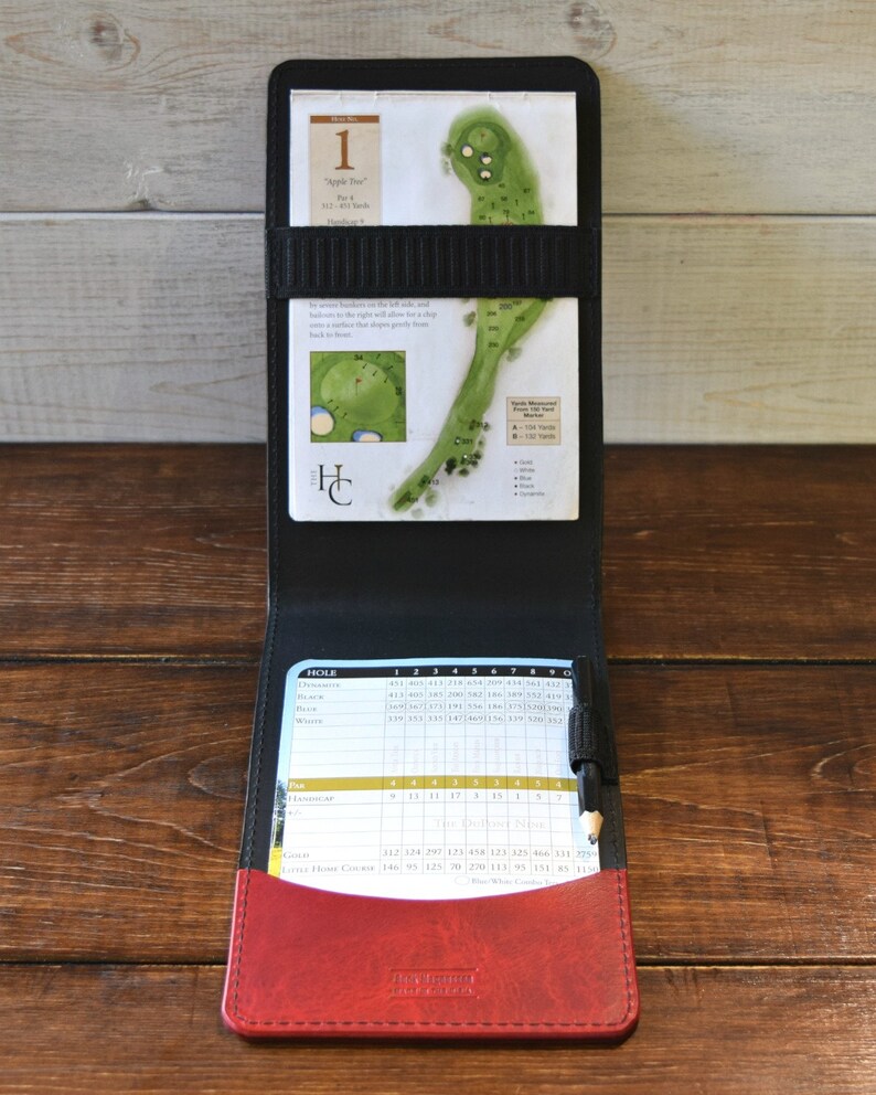 Custom Golf Scorecard Holder & Yardage Book Cover Rustic Etsy