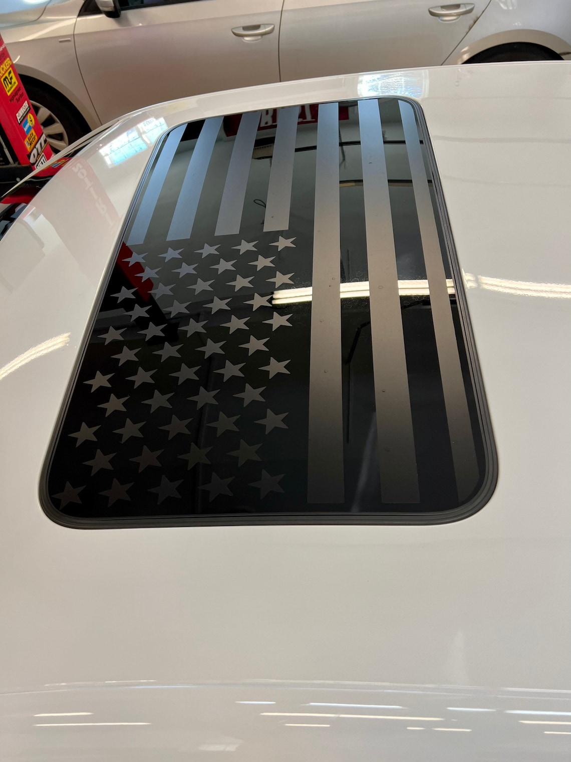 USA American Flag Sunroof Flag Decal Graphic Fits Charger Etsy