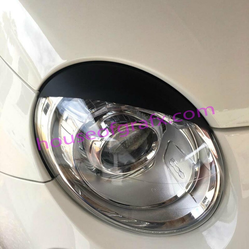 Vinyl Eyelid Eyelids Eyebrow Fits 2013 2014 2015 2016 Fiat 500 Etsy
