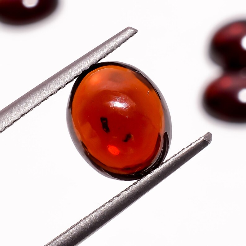100/% Natural Mozambique Garnet Oval Cabochon Loose Gemstone 5 Pcs Price SL-297 16.65 Ct