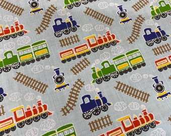 Train Track Fabric Etsy