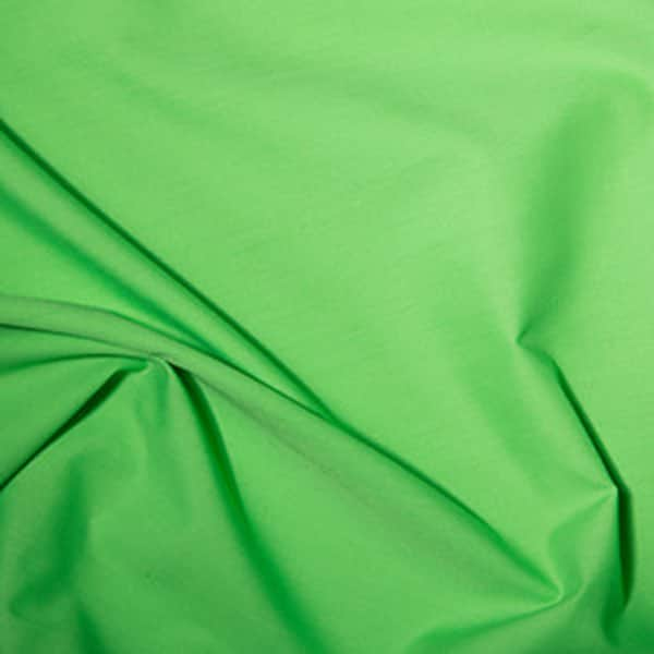 Lime Green Plain Poly Cotton Fabric 45" wide, per metre.