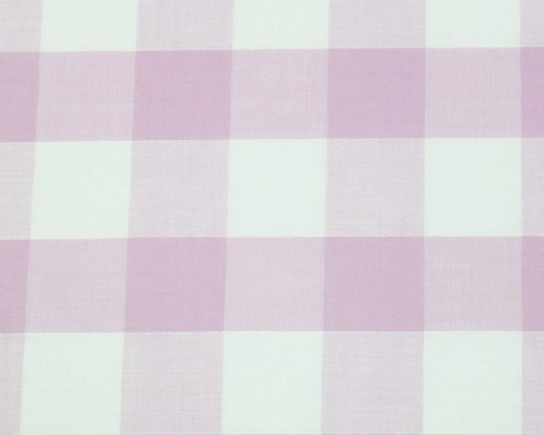 Giant Pink Gingham Polycotton Fabric 45 wide per metre.