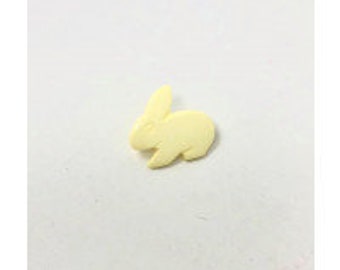 Bouton lapin citron 18 mm