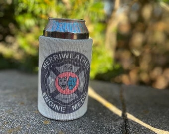 Custom for Firefighter, Firefighter Gift, Groomsman Gift, Can Cooler, Firehose, Fireman, Can Holder,Fireman Gift,Fire House, Firemen Gift