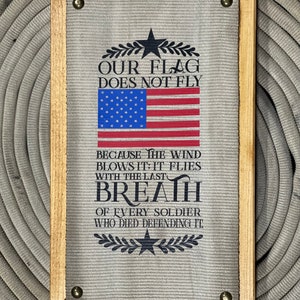 Perfect Fire Hose Signs, Veteran, Veteran Gift, Veterans Day Gift, Fire Hose Flag, Military Flag, Military Gift, Military Plaque, Patriotic