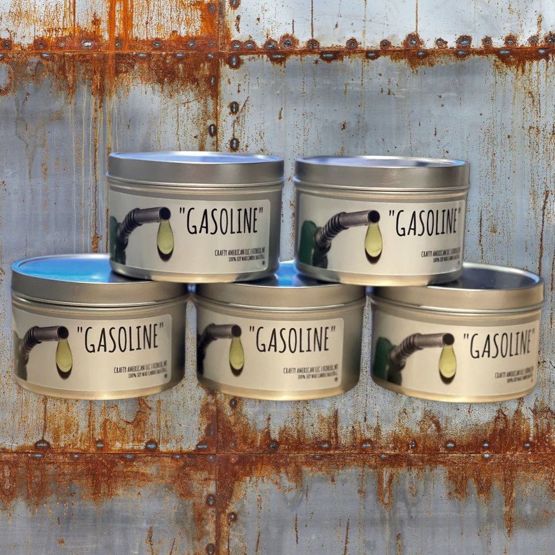 Gasoline Scented Candle, Gasoline, Gasoline Candle, Gasoline Can, Man