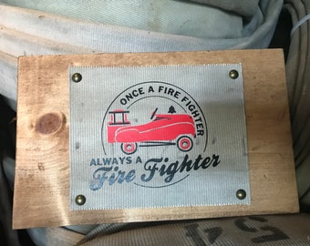 Fire Hose Sign/firefighter sign for a firefighter & fireman. Great firefighter gift, fireman gift, gift for fireman or gift for firefighter