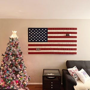 Fire Hose American Flag. Show your pride for America & the USA. Makes a great custom flag gift for him, gift for husband/dad or firefighter