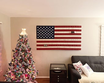 Fire Hose American Flag. Show your pride for America & the USA. Makes a great custom flag gift for him, gift for husband/dad or firefighter