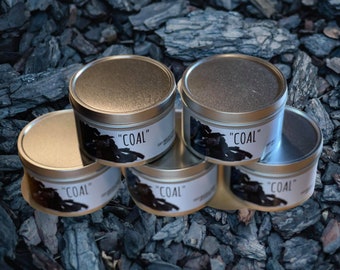Coal Scented Candle: Coal Miner, Coal Miner Sign, Miner, Gift for Men, Man Candles, Gift for Him, Mens Gift, Men, Manly Candles, Manly Gifts