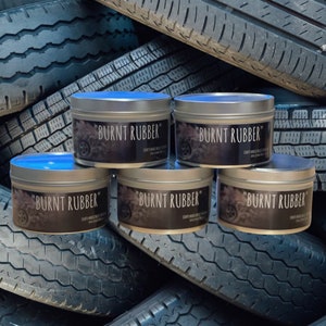 Burnt Rubber Candle: Unique Candles, Man Candle, Man Gifts, Men Gift, Racing Gifts, Racing Gear, Race Car, Race Track, Novelty Candle
