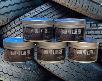 Burnt Rubber Candle: Unique Candles, Man Candle, Man Gifts, Men Gift, Racing Gifts, Racing Gear, Race Car, Race Track, Novelty Candle