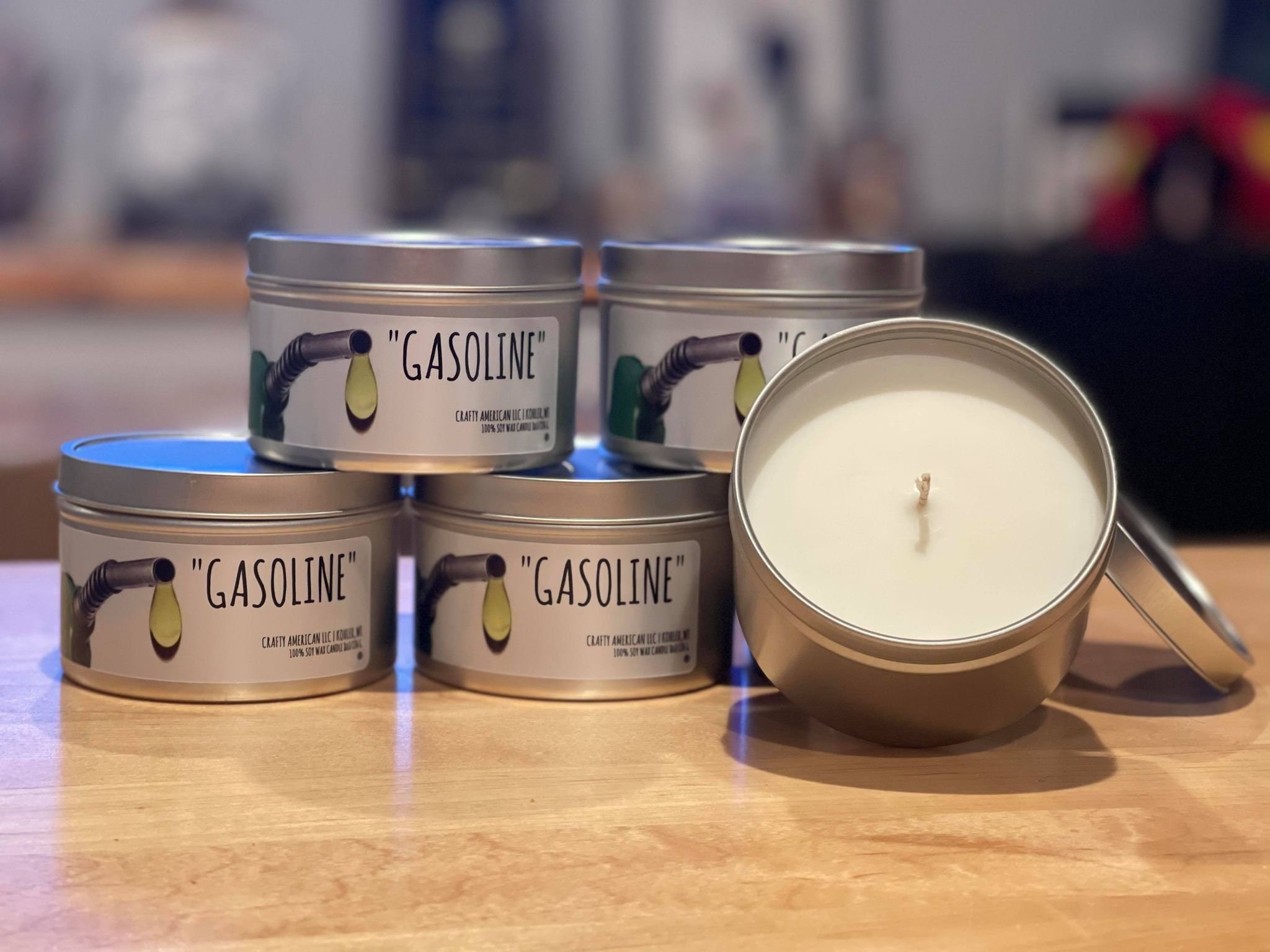 Gasoline Scented Candle Gasoline Gasoline Candle Gasoline Etsy