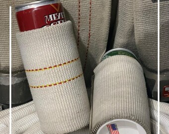 Custom: Firefighter, Firefighter Gift, Groomsman Gift, Can Cooler, Firehose, Fireman,Can Holder,Fireman Gift,Fire House,Firemen Gift