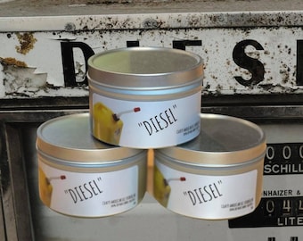 Diesel Fuel Scented Candle: Diesel Mechanic, Diesel Candle, Mechanic Gifts, Man Candle, Diesel Fuel, Diesel Fuel Life, Trucker, Diesel Truck