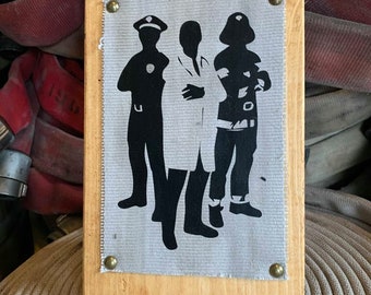 Doctor Gift, Firefighter Gift, Police Officer Gift, Law Enforcement Gift, Custom Sign, Gift for Her, Gift for Him, Gift for Wife, Wall Sign