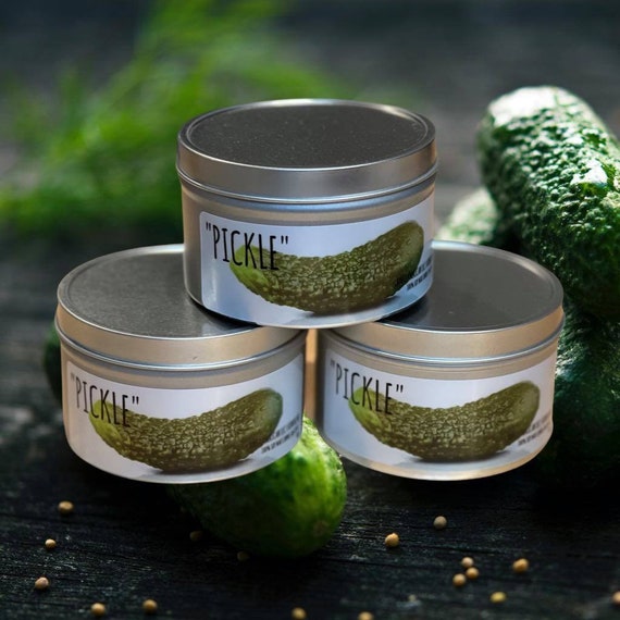 Pickle Scented Candle: Pickle Jar, Pickles in a Jar, Pickles Gifts, Chef  Gift, Triathlon Gifts, Candles, Man Cave Gifts, Man Gifts, Cooking 