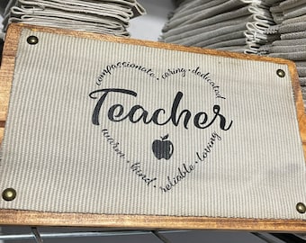 Fire Hose Sign for Teacher, Teacher Gifts, Teacher Gifts Ideas, School Sign, School, School Gifts, Education, Education Gift