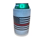 QTY 25: Firefighter, Firefighter Gift, Thin Red Line, Thin Red Line Flag, Fire Hose Can Cooler, Fire Fighter Gift, Firefighter Gifts