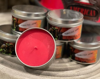 Turn Out Gear Candle for a Firefighter, Firefighter Candle, Firefighter Gift, Gift for Firefighter, Man Candle,Thin Red Line,Fire Department