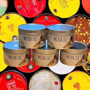 Motor Oil Scented Candle: Oil Can, Gifts for Him, Gifts for Men, Gifts for Dad,  Mens Gift, Unique Candles, Fathers Day Gift, Fathers Day