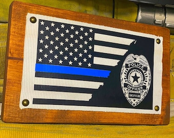 Thin Blue Line or Thin Blue Line Flag sign. Officer Gift, Police Officer Gifts or Police Officer. Perfect Police Gifts, Gift for Police.