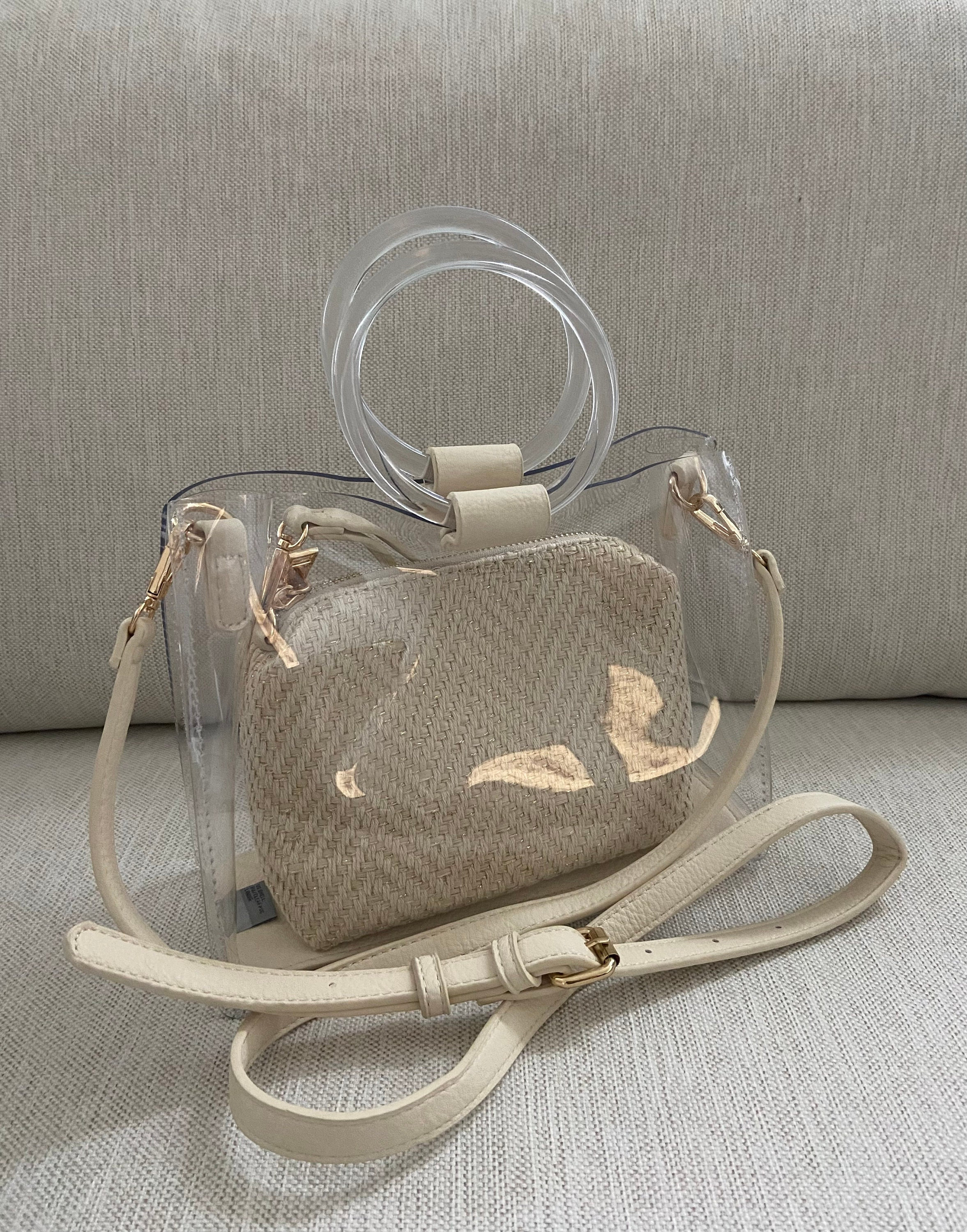 Madison West Classy Clear Bag Small Clear Stadium Crossbody 