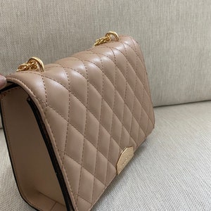 Nude Quilted Chain Trim Handbag - Destani main image 1