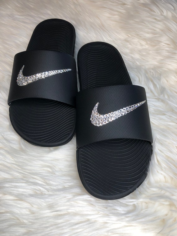 clear nike slides