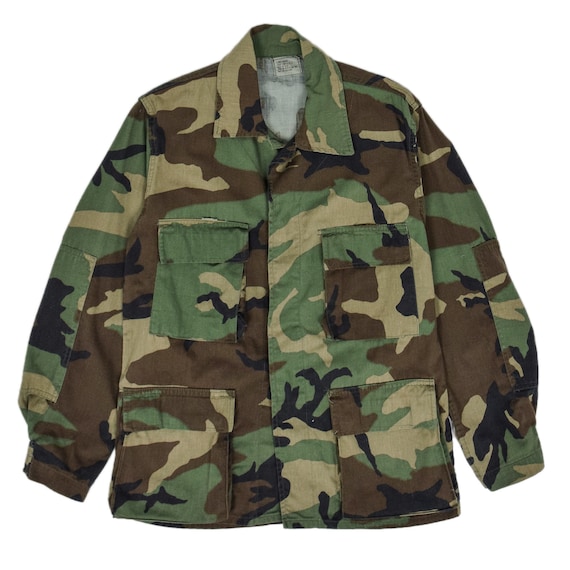 Vintage US Army Woodland Camouflage Combat Coat Field Jacket | Etsy