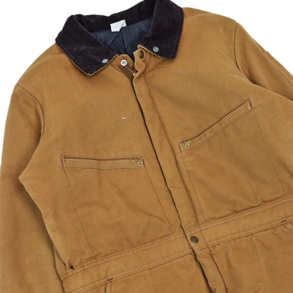 Vintage 70s Key Workwear Coverall Duck Canvas Boiler Suit Made Etsy