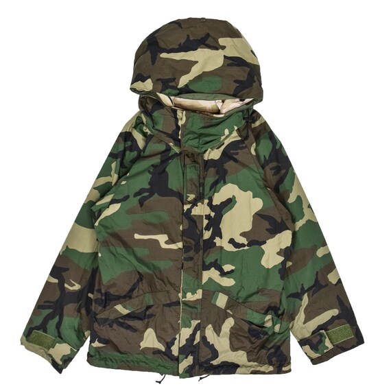 Vintage Reversible Military Hooded Desert & Woodla
