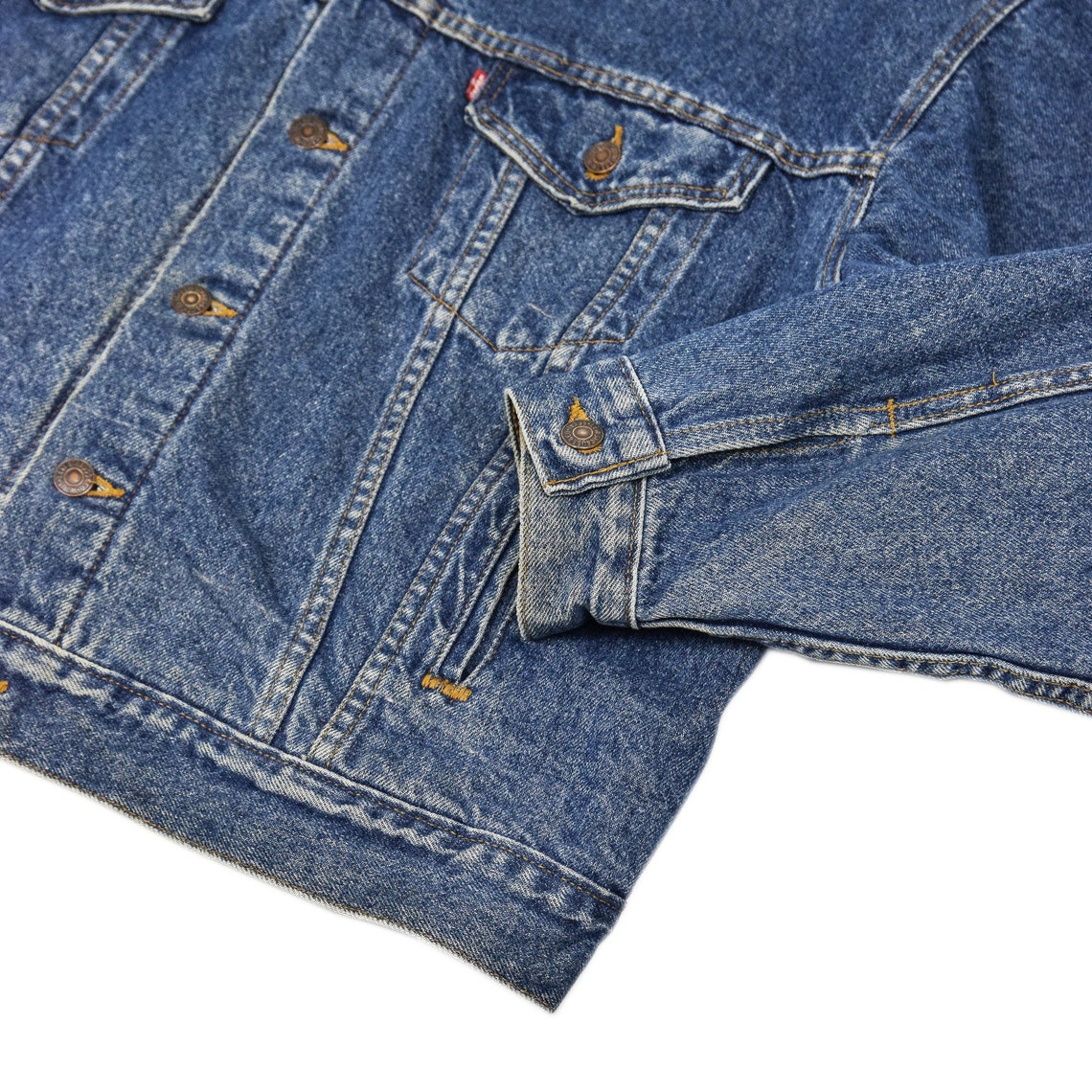 Vintage Levi 70417 Blue Denim Blanket Lined Trucker Type 3 Etsy