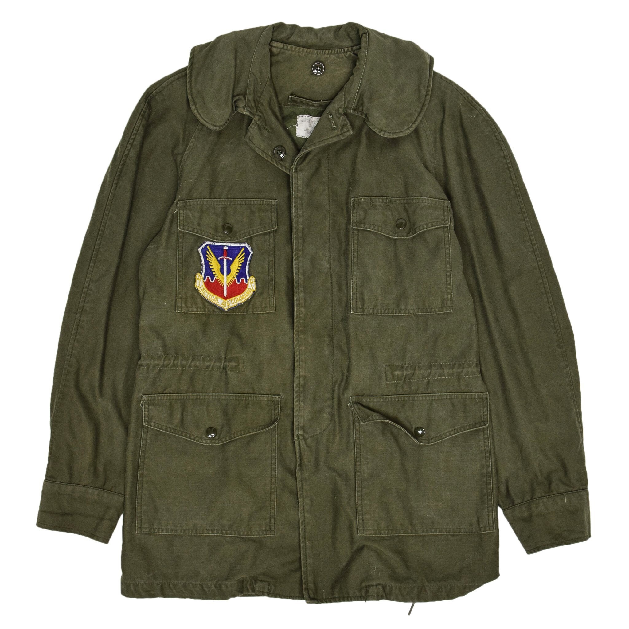 Image of Vintage 60S Vietnam Usaf Men's Wind Resistant Cotton Sateen Field Jacket S Long