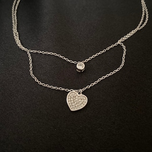 Sterling Silver Heart Pendant Necklace
