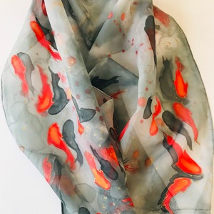 Goldfish on gray