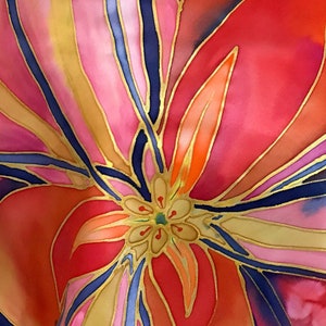 Abstract red scarf