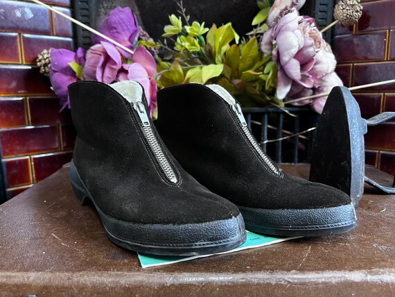Clarks laarzen jaren 1950 iglo bruine enkellaarzen suede UK3 vintage laarzen met rits vintage schoenen vintage schoeisel vintage clarks iglo bo Etsy Nederland