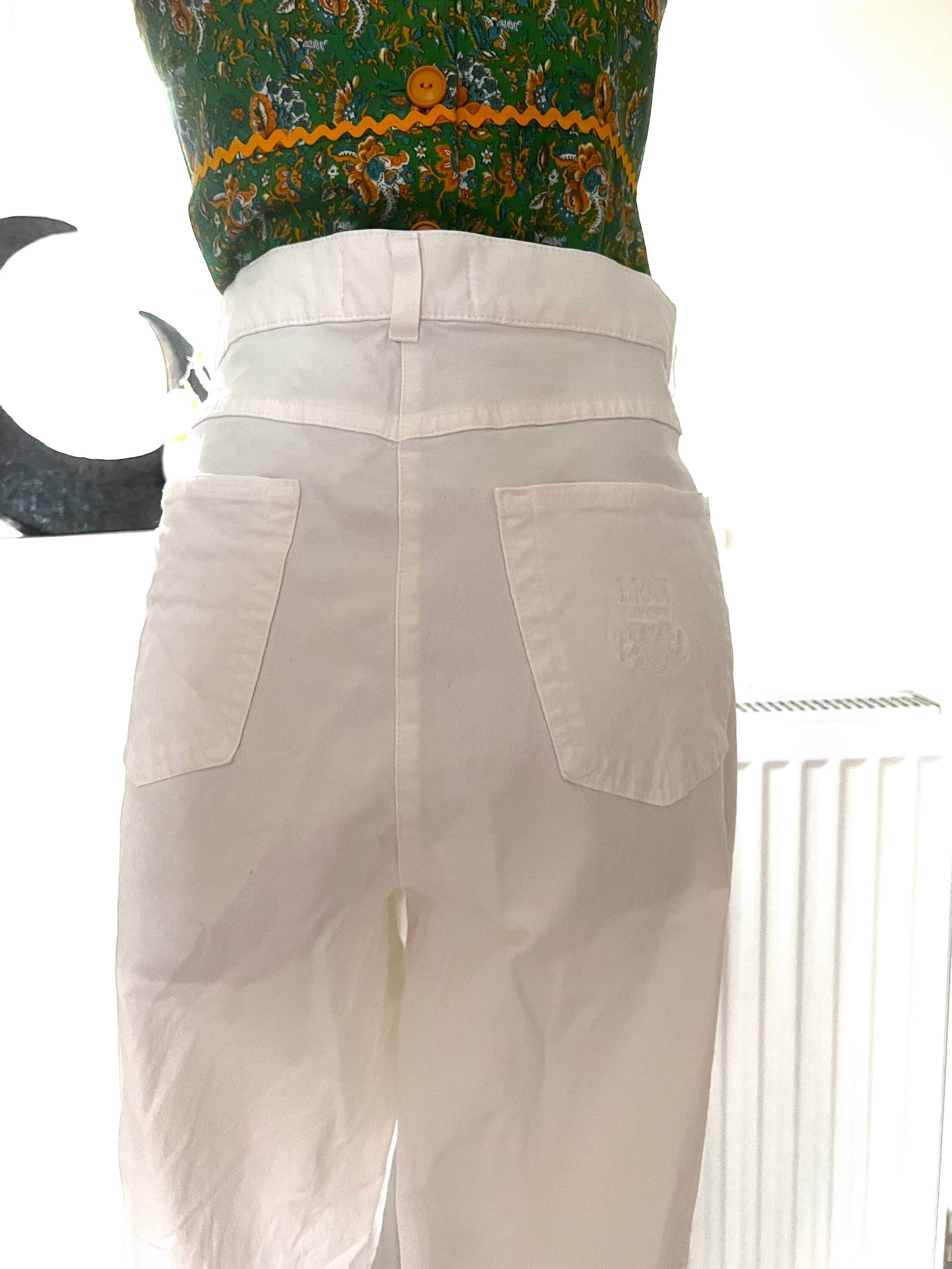 Vintage White Jeans - Brax Magic Stretch White Jeans W36