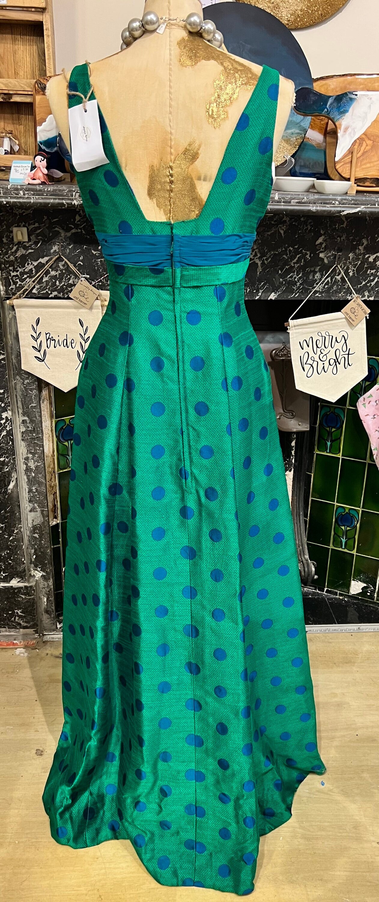 Vintage Dress Silk Maxi, Silk Ball Gown, Jean Allen, Silk