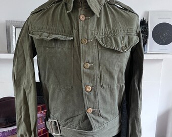 Vintage Army Jacket, 1952 British Army Royal Marines Military 
