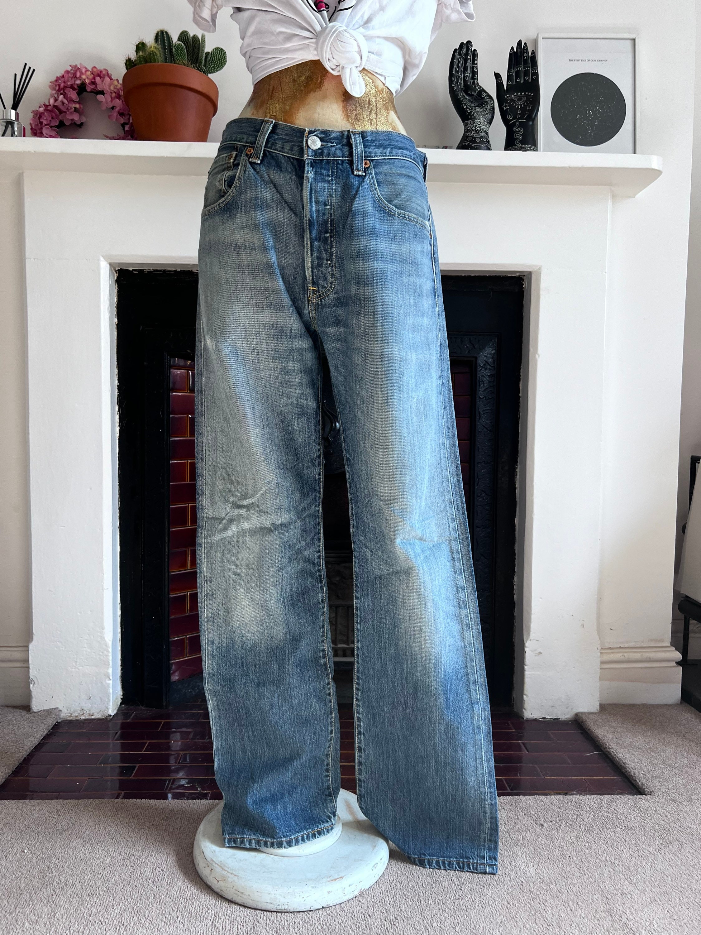 Vintage Levi 501 Jeans Light Stone Wash Denim Jeans Levi - Etsy Canada