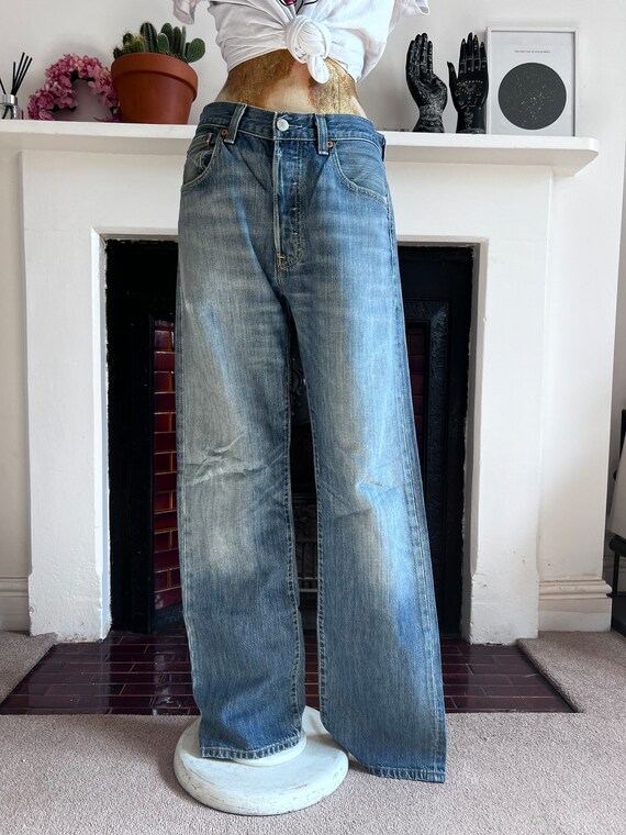 Stone Wash Vintage Wide Denim