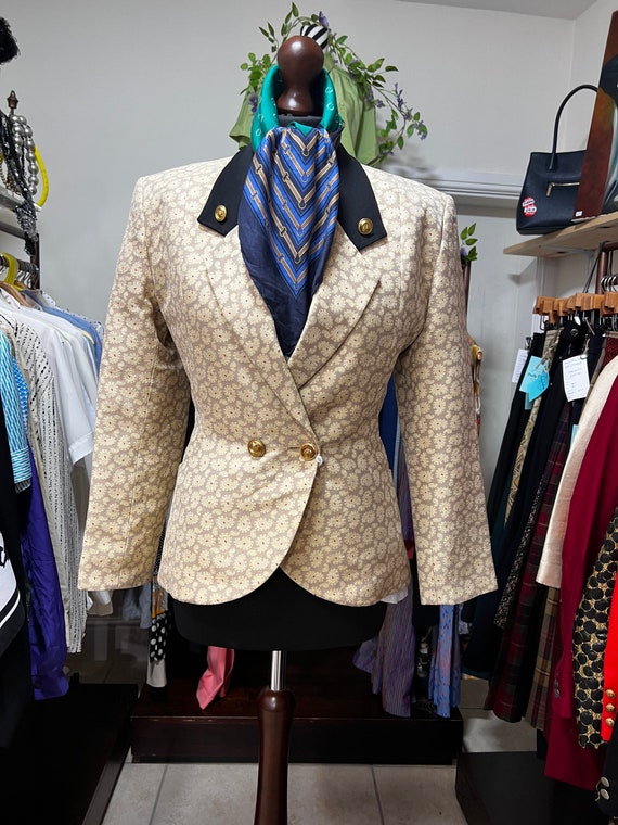 Vintage Blazer Rifat Ozbek, 1980’s 1990s Tailored… - image 1