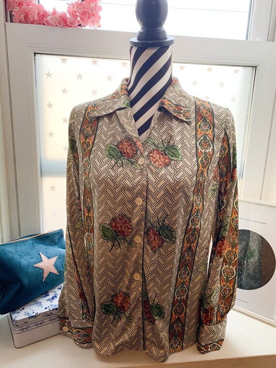 70’s Blouse Shirt Vintage Japanese 70’s Vintage br