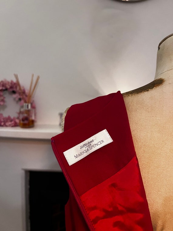 M and hotsell s red dress