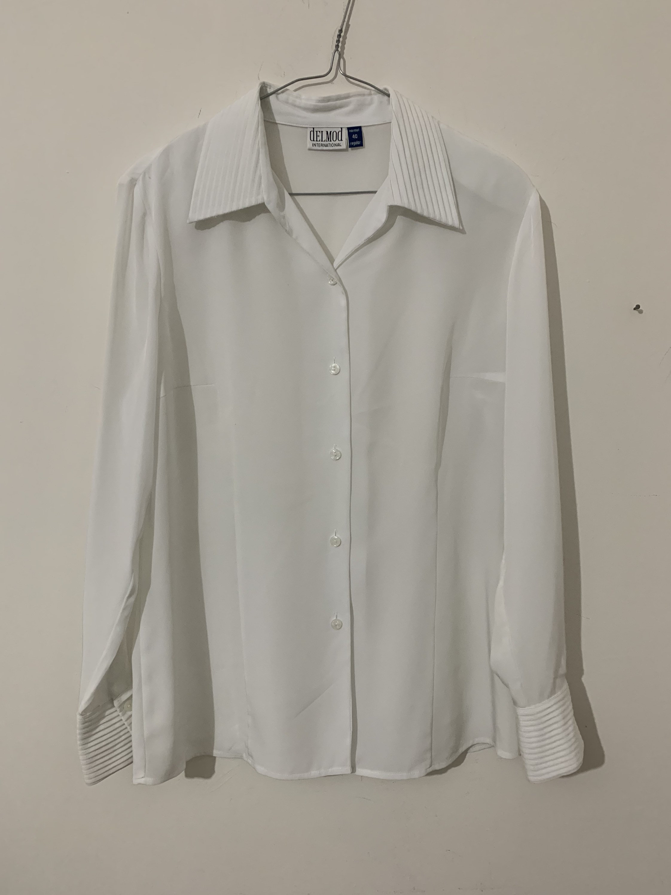 Ropa Ropa para niña Tops y camisetas Blusas Vintage 1930s algodón blanco organza ruffle blusa 