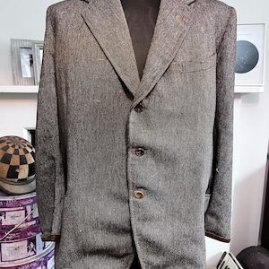 Vintage Mens Suit, Tweed Ryder Amies Tweed Jacket ,  vintage tweed, fleck tweed jacket,  brown tweed jacket, vintage tweed blazer, mens, 60s
