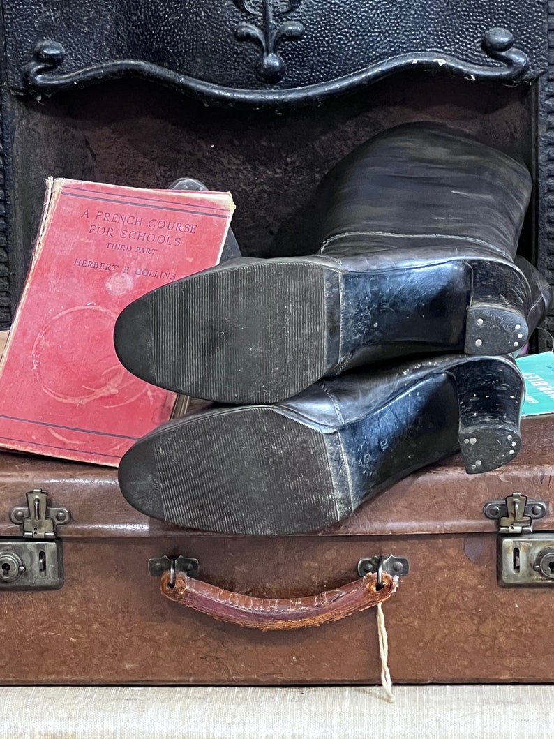 Vintage Boots, Grey leather Walter Steiger ladies Boots UK7, Knee High Boots grey leather , Vintage Boots, Vintage Footwear, 70s Boots, 1970 image 10